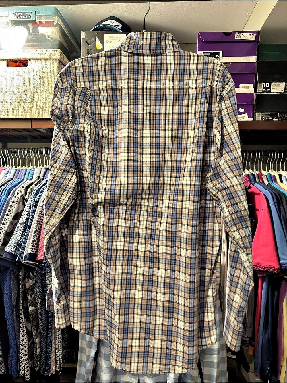 Holderness & Bourne Men’s The Andrews Shirt Tailored Fit Plaid Size Medium NWT - Picture 2 of 5